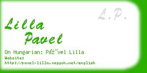 lilla pavel business card